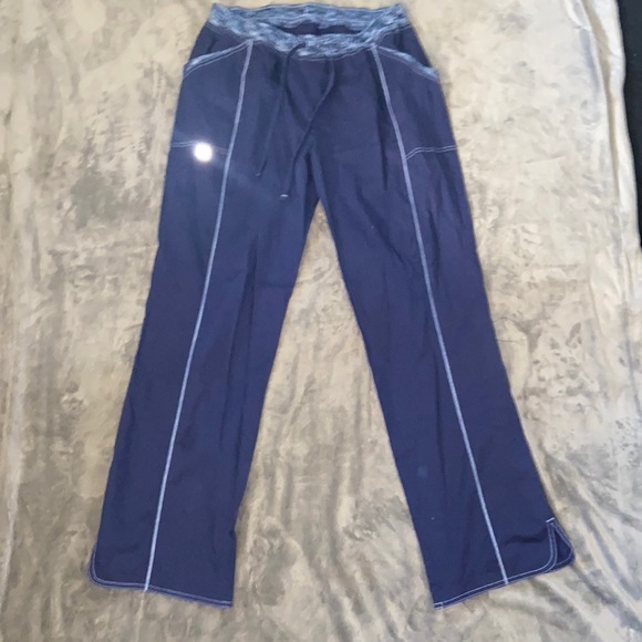 Scrubstar Women’s Blue Flare Bottom Scrub Pants Size Medium - Picture 1 of 5